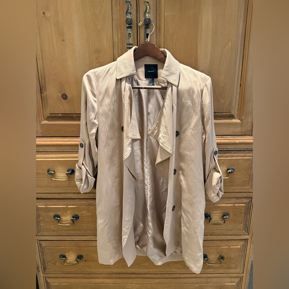 Forever 21 Relaxed Tan Trench Coat